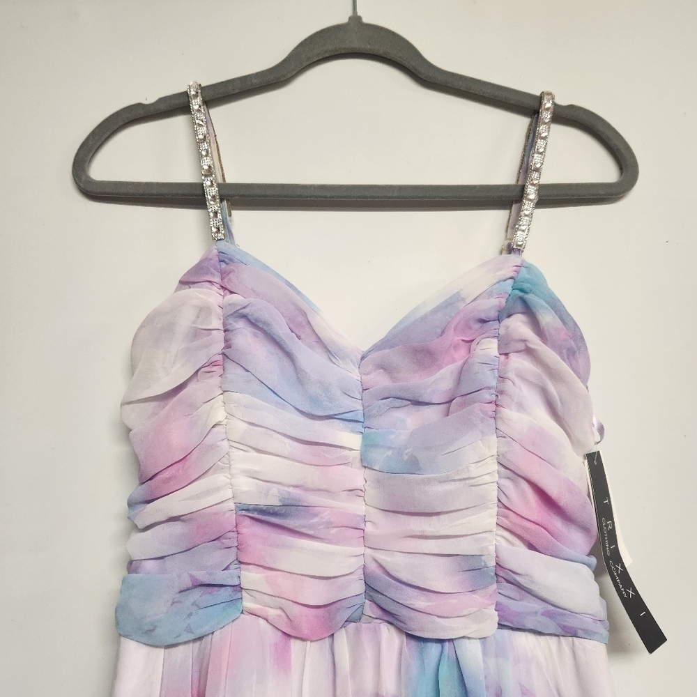 Trixxi Clothing Company juniors size 11 formal dress chiffon embellished unicorn - Picture 2 of 8